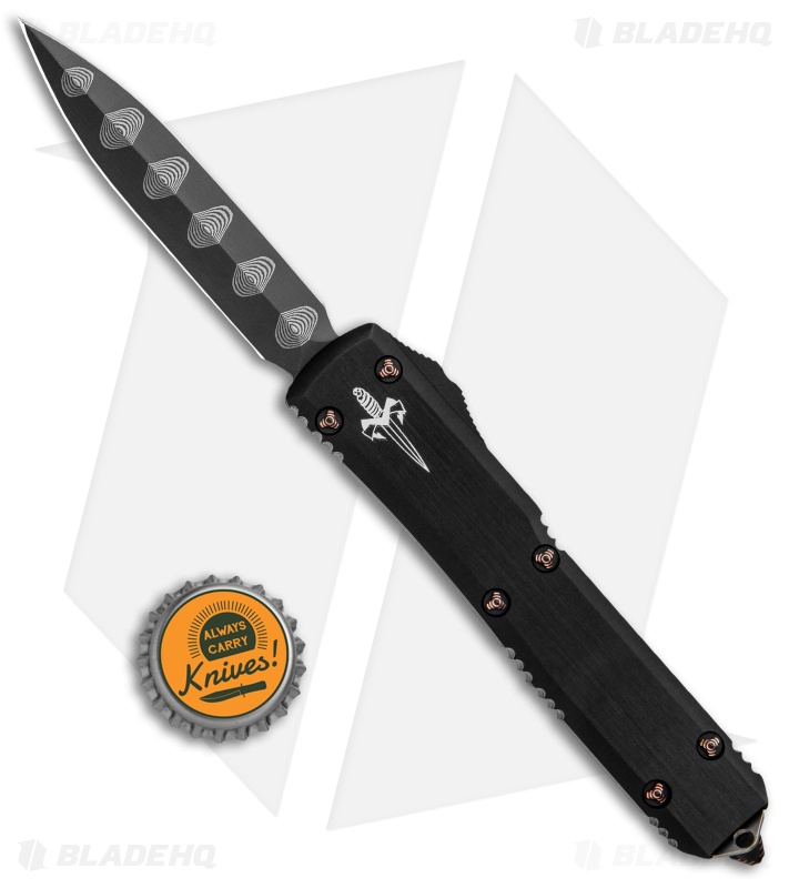 Marfione Custom Ultratech D/E OTF Knife Copper HW (3.4" Ladder Damascus)